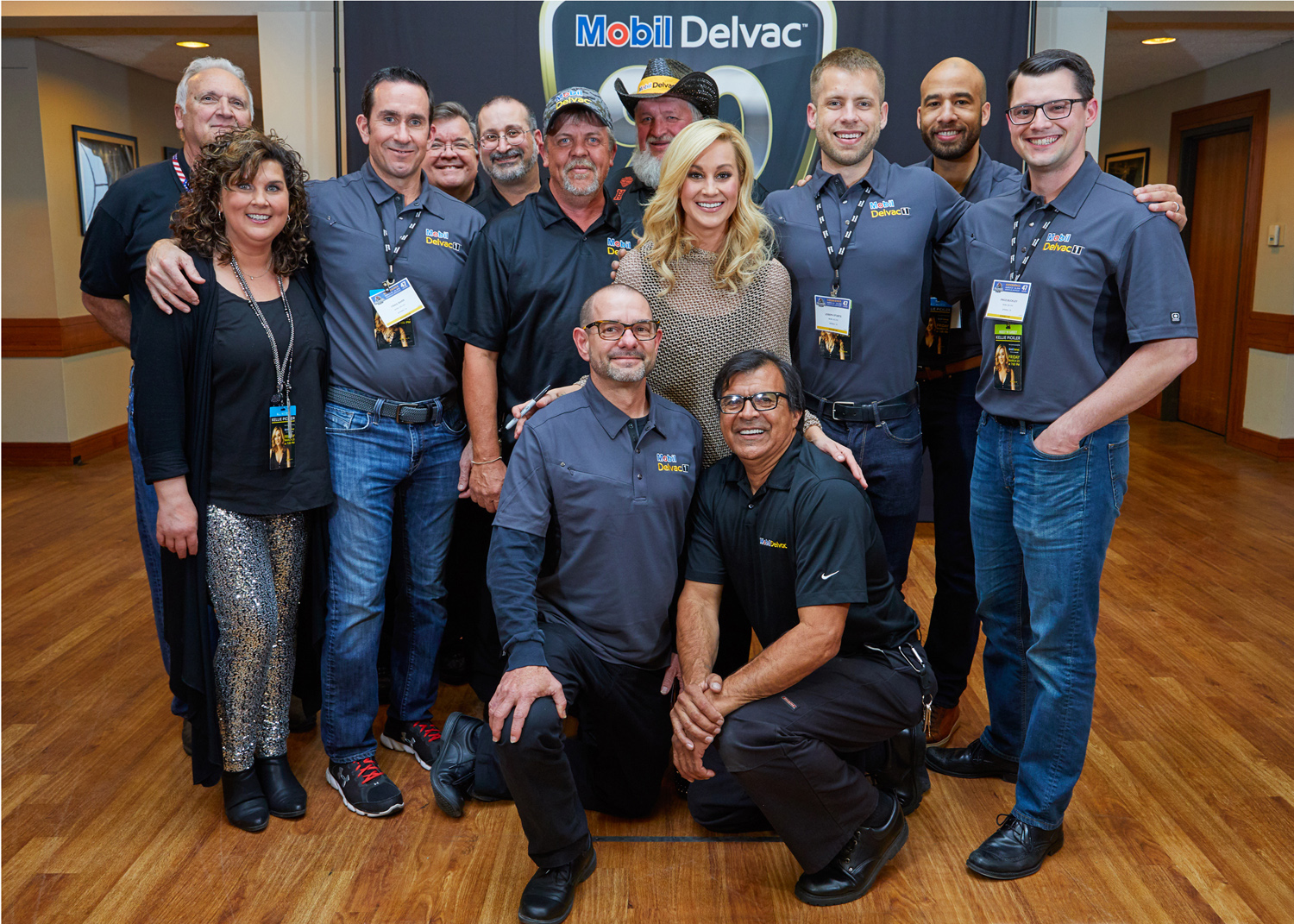 The Mobil Delvac team comes together for a group photo at MATS 2019.